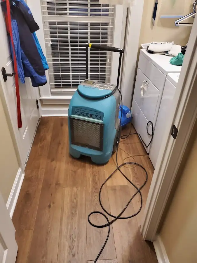 Commercial dehumidifier deployed for Flood Damage Cleanup in Weymouth Town
